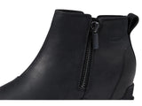 Sorel Womens Evie II Zip Wedge Ankle Boot 2056371 Black / Black 8.5M