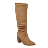 Universal Thread Womens Junie Boots Ruched 94568673 Tan Brown 7.5M