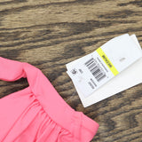 Becca Womens Shirred Underwire Bikini Swim Top 853557 Coral Reef Pink M