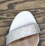 Style & Co Womens Phillys Two-Piece Evening Heeled Sandals Silver Gray 8M