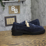 Clarks Suede Lauryl Step Loafer 26184351 Navy Blue 10W
