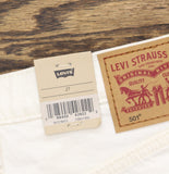 Levi's Womens 501 Original Shorts Button Fly 92464351 Disco Nights Off White 27