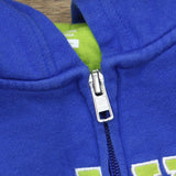 Nike Kids Boys Full Zip Hooded Sweatshirt Jacket Royal Blue / Green 4T