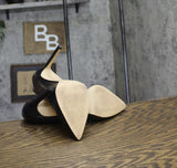 Nine West Womens Stiletto Heel Tatiana Pump 60289666 Black Leather 10M