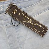 DG2 Womens Stretch Pull On Denim Capri Jeggings 166bdbc1a095b2 Chambray Blue M