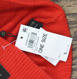 Charter Club Womens Cashmere Cuffed Beanie 100160260HT Chili Red