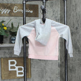Juicy Couture Toddler Girls Colorblock Embroidered Coat Jacket Pink / Gray 3T