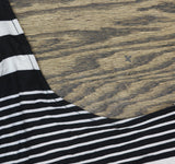 Planet Gold Juniors Printed Cold-Shoulder Bodycon Dress Black / White XL