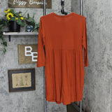 Maurices Womens Long Sleeve Knit Shift Dress 165fc7aef4d05a Orange M