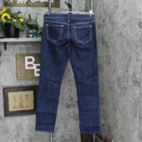 Old Navy Womens The Diva Stretch Denim Straight Leg Jeans Blue 8 Long