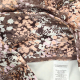 Calvin Klein Size Printed High-Waist 7/8 Leggings Conceal Creamsicle Brown 1X