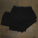 Hanes Womens 3-Pack Originals Cozywear Rib Lounge Shorts OG118 Black L