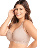 Bali Passion for Comfort Smooth Lace Bra Womens DF6590 Sandshell Brown 42C