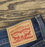Levi's Womens Wedgie Button Fly Straight Jeans Indigo Here We Go Blue 26x28