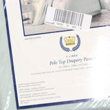 Royal Court Coastal Nautical Window Curtain Panel Pair Aqua Blue Green 84x41