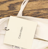 Calvin Klein Womens Cowlneck Camisole Double Strap 44C198G Tofu Off White XL