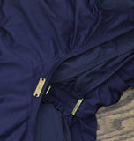 Lauren Ralph Lauren Ring Over The Shoulder One Piece Swimsuit Dark Navy Blue 8