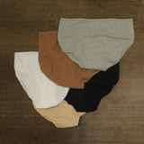 Dealworthy Womens 5pk Briefs Underwear 90258868 Assorted Neutral Brown Multi L