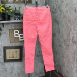 DG2 Womens Virtual Stretch Skinny Jeans 701883-Tall Coral Pink 12 Tall