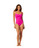Anne Cole Womens Convertible High Waist Swim Bottom MYMB36001 Hibiscus Pink M