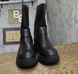 Sun + Stone Womens Onnyx Engineer Booties 10019660000 Black 9.5M