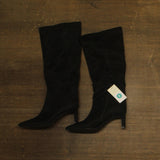 A New Day Justice Mid-Calf Faux Suede Boots 94568852 Black 8M