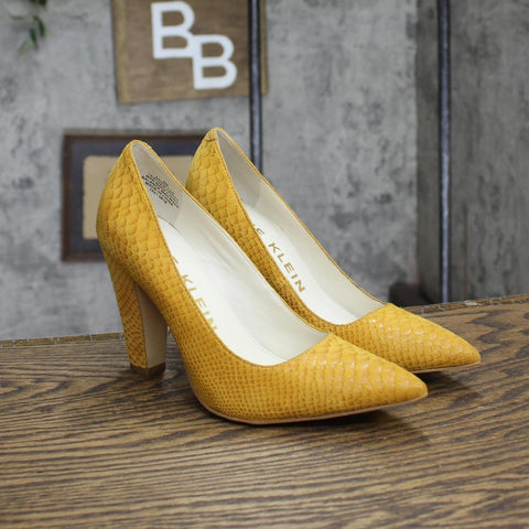 Anne Klein Women's Hollyn Leather Pump 1673c122334e8d Yellow 6M