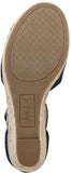 Style & Co. Womens Seleeney Faux Suede Wedge Sandals 10004896400 Navy Blue 12M