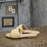 A New Day Womens Delaney Ornament Slide Sandals 93654557 Tan Brown 6.5M
