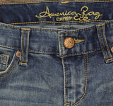 American Rag Womens Denim Rolled Bermuda Shorts 2617134 Blue 1