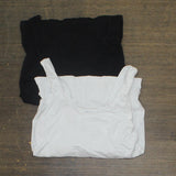 Rhonda Shear Womens Seamless Tank with Shelf Bra 2-pack 679930 Black / White XL