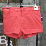 Universal Thread High-Rise Sailor Denim Jean Shorts 93070841 Red 16