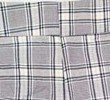 Ava & Viv Womens High-Rise Tapered Pants 89557691 Cream Plaid Off White 26