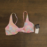 Salt + Cove Sunset Palms Tie-Front Bikini Top SC251004ST Multi Pink M