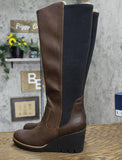 Dr. Scholl's Shoes Women's Lindy Knee High Boot H3137S2 Fudge Brownie Brown 6.5M