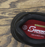 S Sport by Skechers Mens Low Top Relaxed Fit Work Shoes Slip Resistant Black 9.5