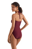 Mimi Flamingo Womens Soleil Solids Luma One Piece Swimsuit 900050226 Henna Red 4