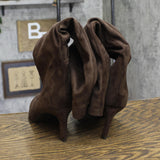 A New Day Mid-Calf Cone Heel Boots with Memory Foam Insole 94568896 Brown 11M