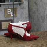 Bandolino Zeffer Detail Dress Pumps BNZEFFER3 Medium Red 6.5M