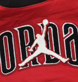 Jordan Boys Gametime Hooded Fleece Hoodie Sweatshirt 95F209G Red / Black S