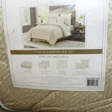 5th Avenue Lux Noelle 7-Piece Comforter Set CS3211GDK7-1300 Gold Yellow King