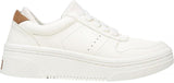 Dr. Scholl's Essential Womens Platform Sneakers H4978F1-102 White Tan 8.5M