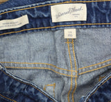Universal Thread Womens Mid-Rise Cuffed 90's Baggy Jeans Dark Wash Blue 17