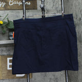 Hearts Of Palm Womens Plus Stretch Pull On Skort 9422199 Navy Blue 20W