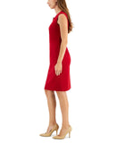 Kasper Women's Sleeveless Split-Neck Sheath Dress 10853745