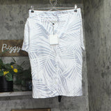Anne Klein Knit Button Pajama Shirt and Shorts Lounge Set Gray Multi M