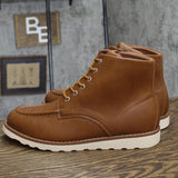 Goodfellow & Co Mens Niles Mock Toe Boots 90971861 Cognac Brown 11M