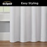Eclipse Extra Wide Grommet Curtain Panel Kendall White 100x84