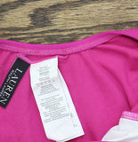Lauren Ralph Lauren Shoulder Tummy Control One Piece Swimsuit Freesia Pink 10