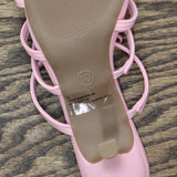 Wild Fable Womens Short Heel Stiletto Ribbon Tie Shoes 166cc1869ae231 Pink 10M